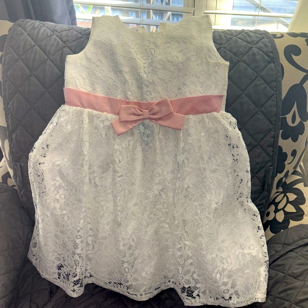 Girls Bonnie Jean 2pc dress & cardigan set size 7